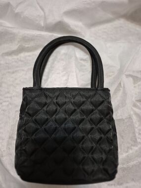 Steve Madden Black Quilted Mini Tote